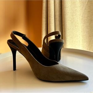 Army Green with Black Heel
